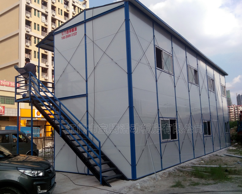 江門星海灣工地活動板房宿舍搭建,為工程完工提供助力!